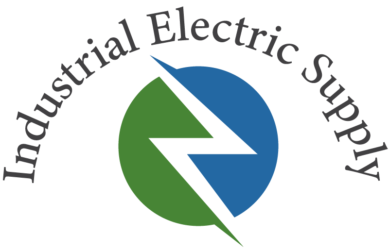 Logo of Industrial Electric Supply featuring a stylized electric bolt and text in bold, modern typography. The design uses a combination of blue and orange colors, symbolizing energy and innovation in the industrial electrical sector.
