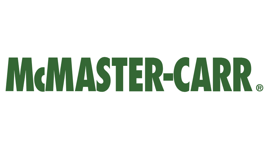 Green &amp;quot;McMASTER-CARR&amp;quot; text on a white background in bold font.